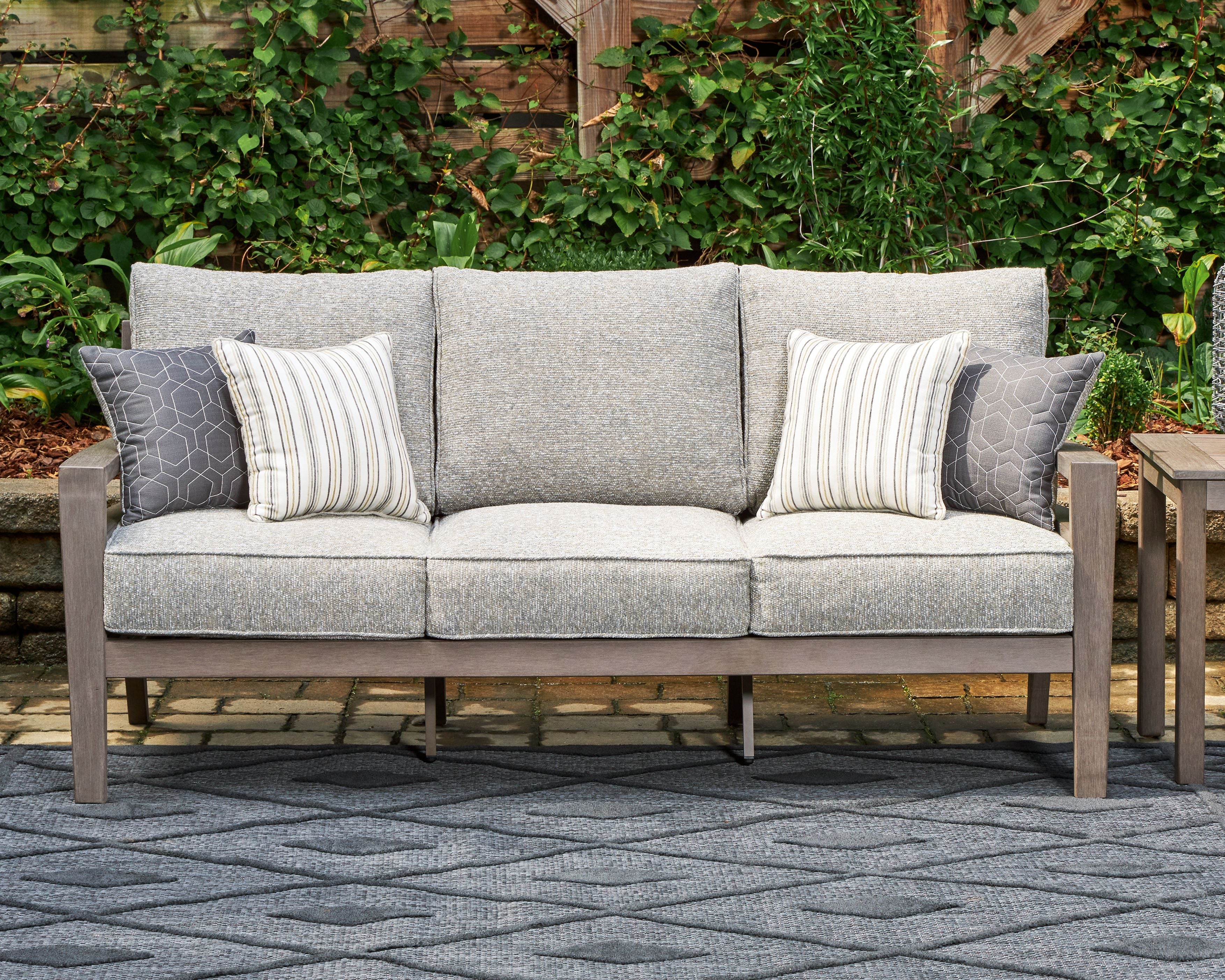 Hillside Barn - Gray / Brown - Sofa With Cushion - Premium Sofas from Signature Design by Ashley® - Just $2378.13! Shop now at brett interiors