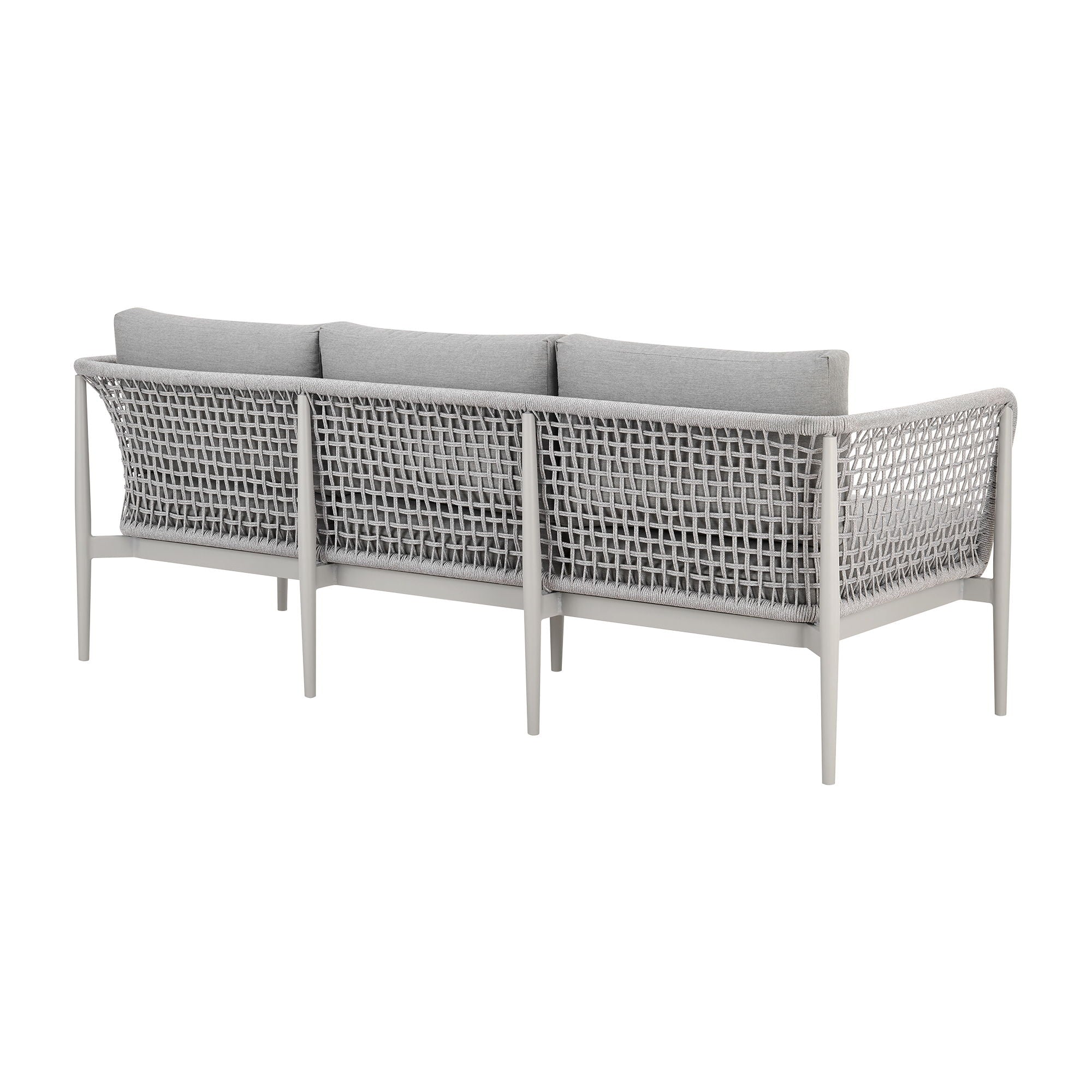 Rhodes - Outdoor Patio 4 Piece Conversation Set - Gray - Premium 4 Piece Outdoor Sets from Armen Living - Just $5525! Shop now at brett interiors