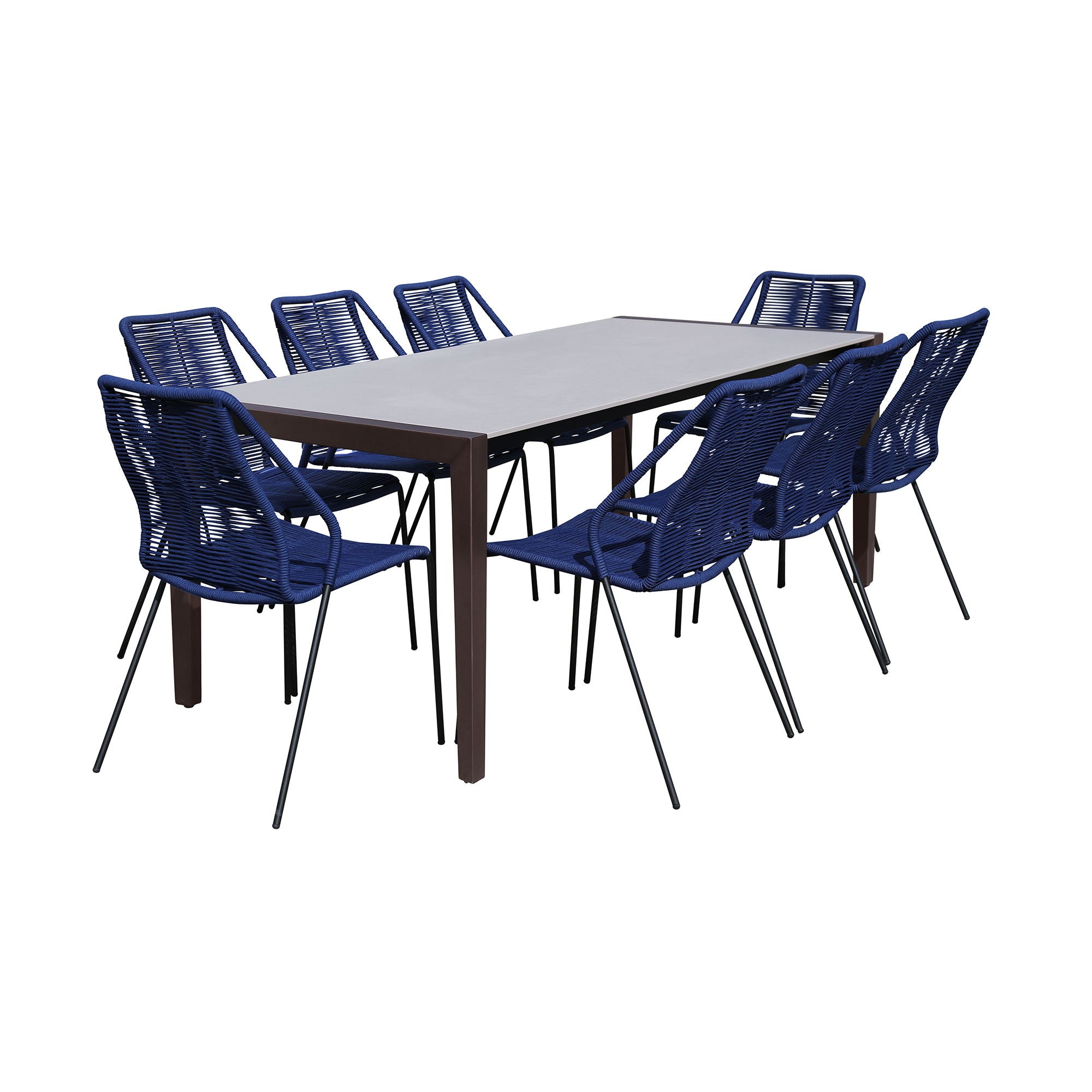 Fineline And Clip - Indoor / Outdoor Dining Set - Premium 7 Piece Outdoor Sets from Armen Living - Just $1672.50! Shop now at brett interiors