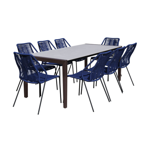 Fineline And Clip - Indoor / Outdoor Dining Set - Premium 7 Piece Outdoor Sets from Armen Living - Just $1672.50! Shop now at brett interiors