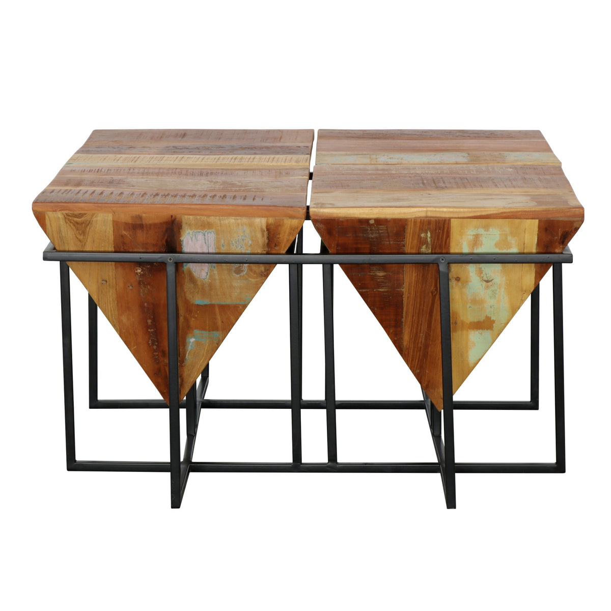 Vintage Peaks - Square Pyramid Cocktail Table - Trippton Multi - Premium Cocktail Tables from Coast2Coast Home - Just $2310! Shop now at brett interiors