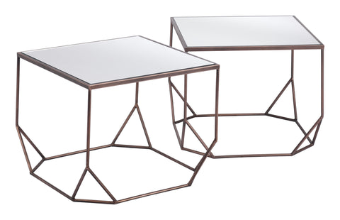 Arzon - Coffee Table Set - Bronze - Premium Table Sets from Zuo Modern - Just $925! Shop now at brett interiors