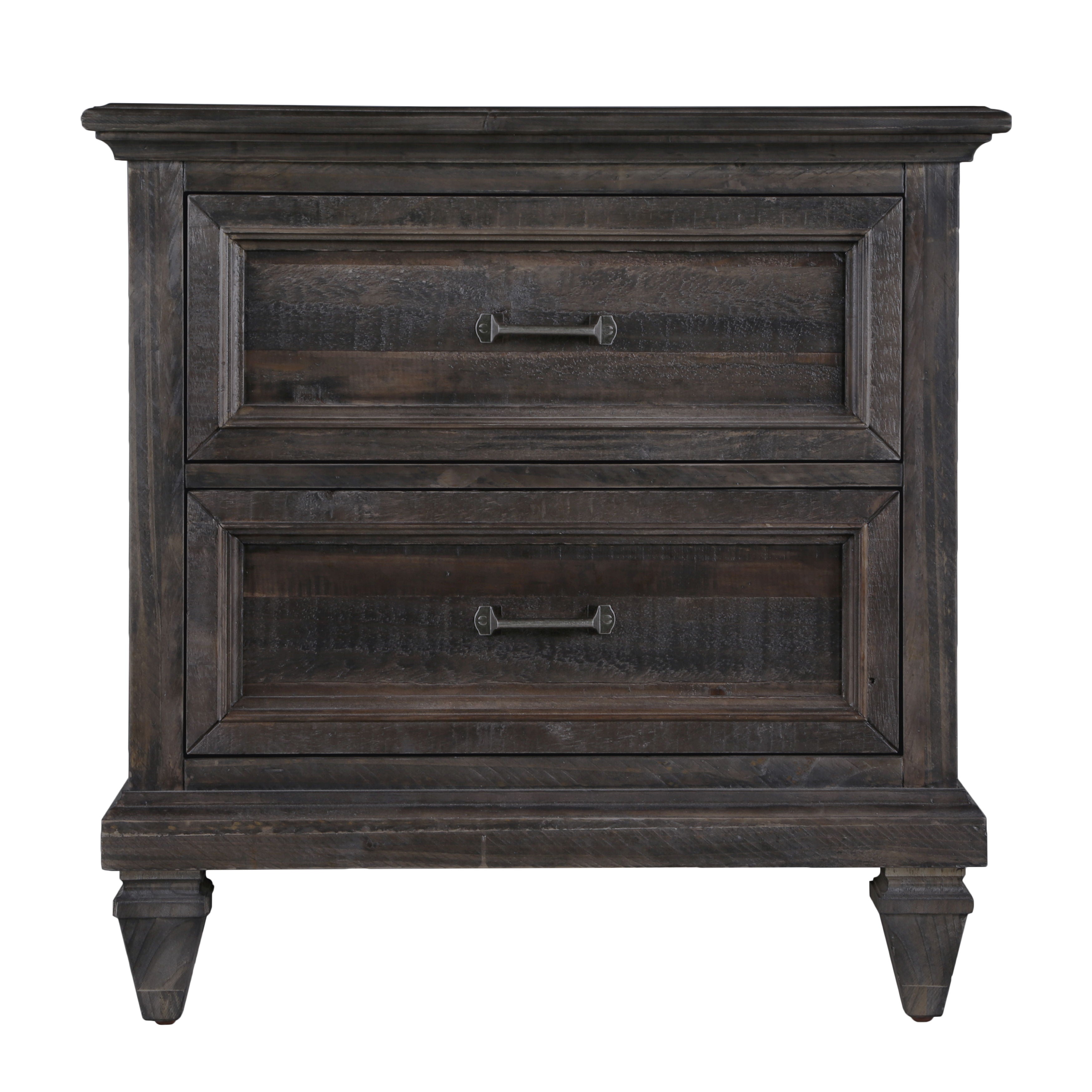 Calistoga - Nightstand In Weathered Charcoal - Weathered Charcoal - Premium Accent Nightstands from Magnussen Furniture - Just $659! Shop now at brett interiors