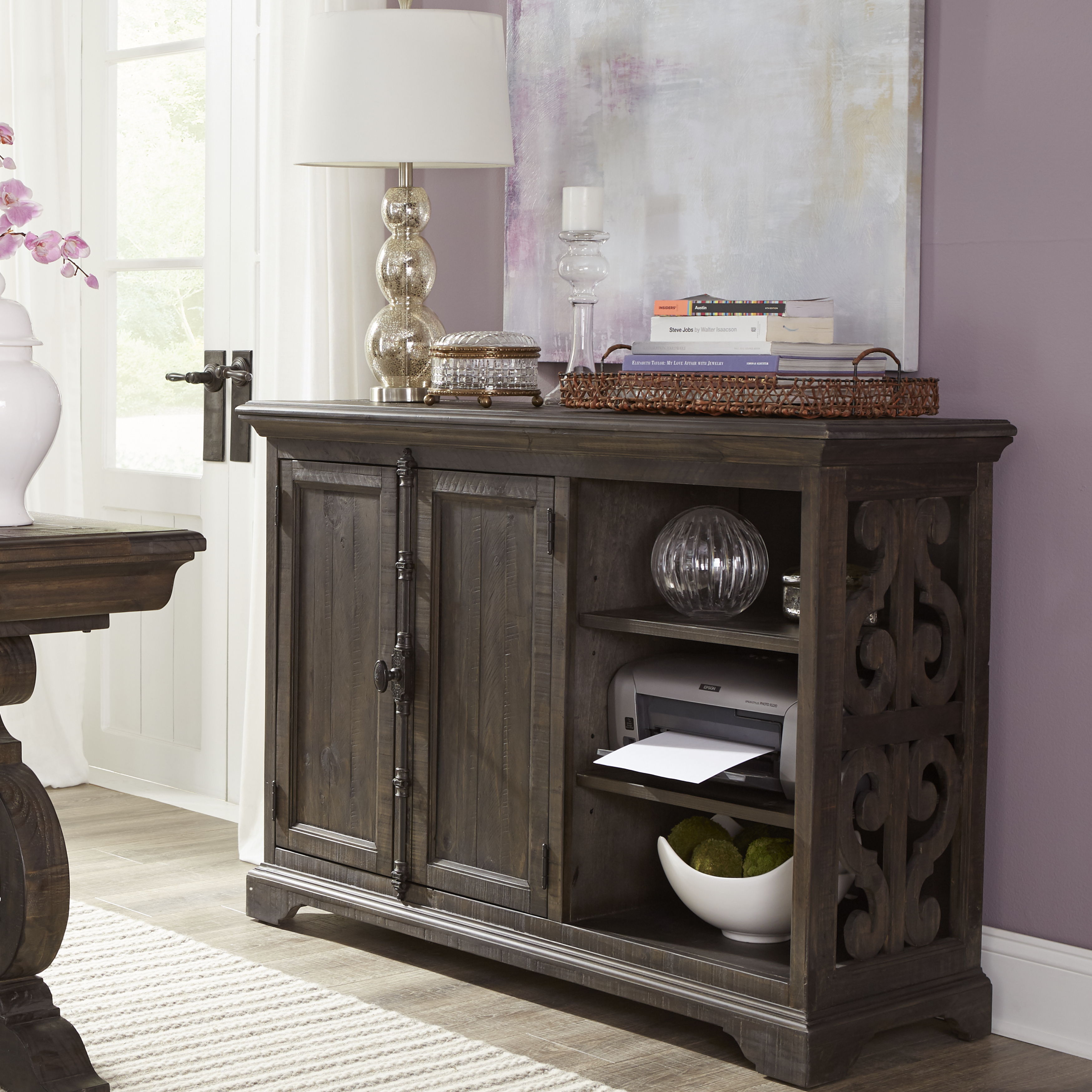 Bellamy - Printer Stand - Peppercorn - Premium Printer Stands from Magnussen Furniture - Just $1349! Shop now at brett interiors