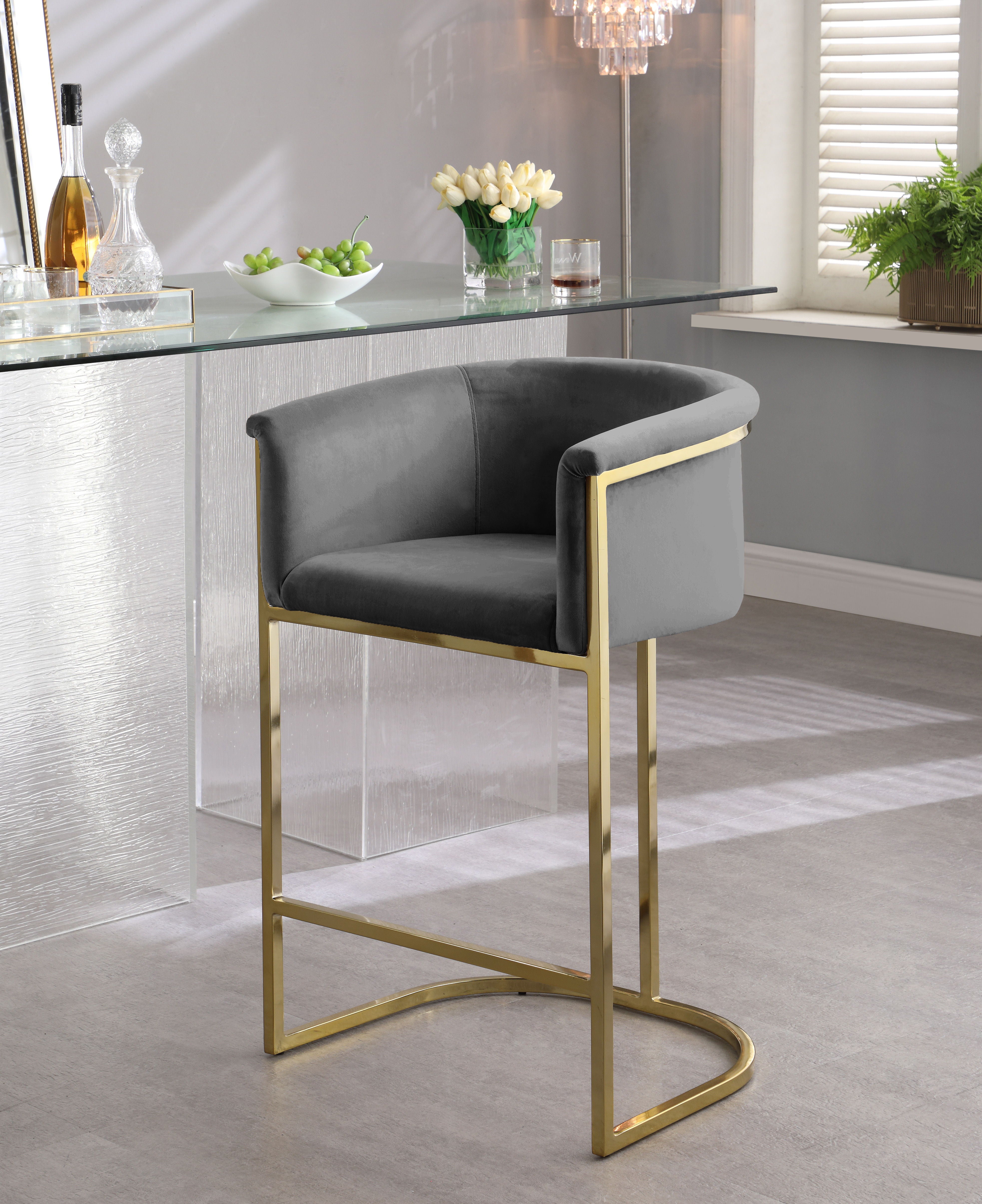 Donatella - Stool - Premium Adjustable Height from Meridian Furniture - Just $537.50! Shop now at brett interiors
