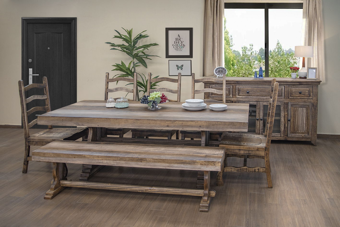 Marquez - Chair Solid Wood (Set of 2) - Two Tone Light Brown - Premium Chair Sets from International Furniture Direct - Just $580! Shop now at brett interiors
