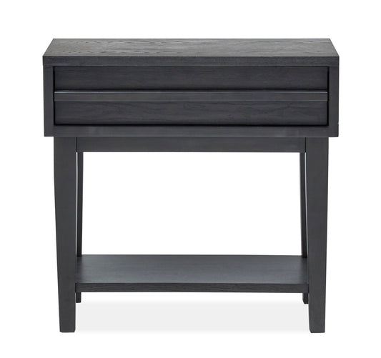 Lindon - Dark Open Nightstand - Belgian Wheat - Premium Accent Nightstands from Magnussen Furniture - Just $487.50! Shop now at brett interiors