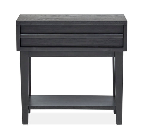 Lindon - Dark Open Nightstand - Belgian Wheat - Premium Accent Nightstands from Magnussen Furniture - Just $487.50! Shop now at brett interiors