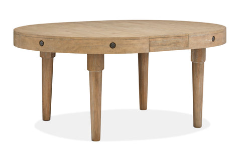 Lynnfield - Round Dining Table - Weathered Fawn - Premium Dining Tables from Magnussen Furniture - Just $1189! Shop now at brett interiors