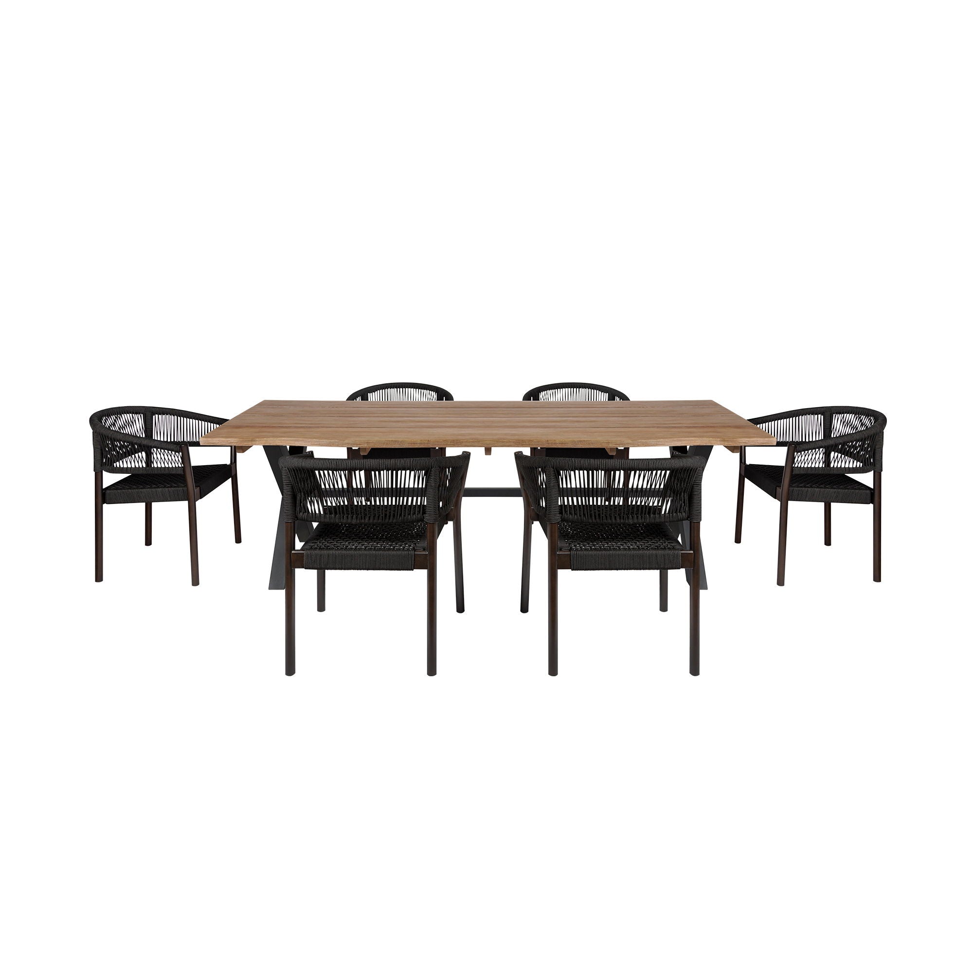 Glendora Doris - Outdoor Patio Live Edge Dining Set - Premium 5 Piece Outdoor Sets from Armen Living - Just $3965! Shop now at brett interiors