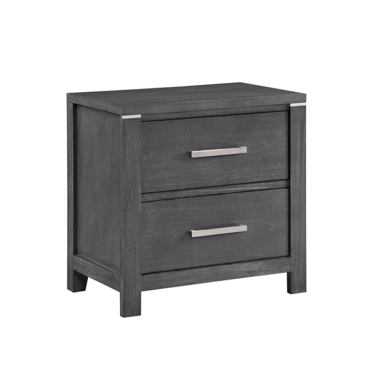 Odessa - Nightstand - Charcoal - Premium Accent Nightstands from New Classic - Just $250! Shop now at brett interiors