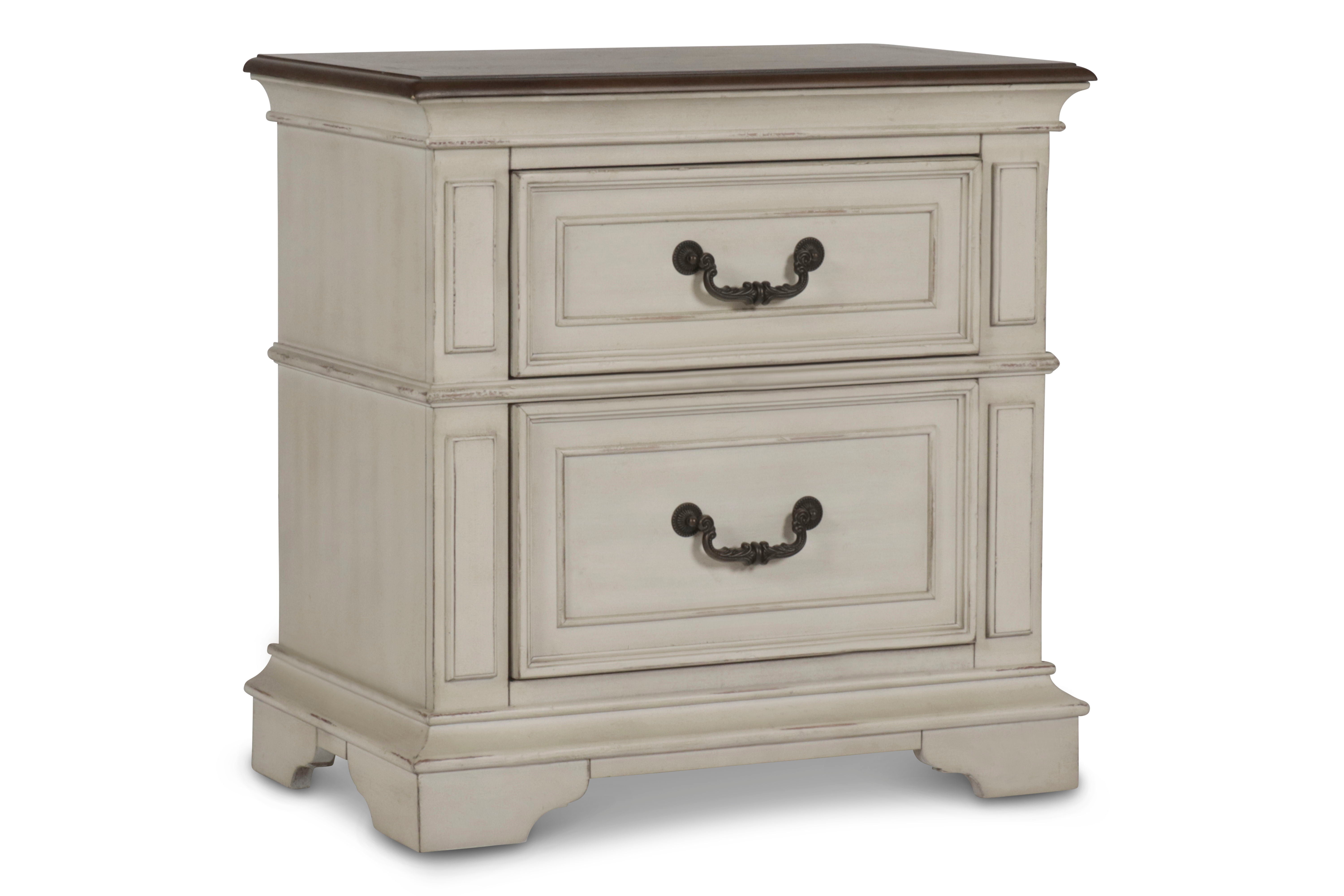 Anastasia - Nightstand - Antique White - Premium Accent Nightstands from New Classic - Just $375! Shop now at brett interiors