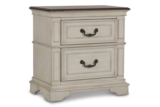 Anastasia - Nightstand - Antique White - Premium Accent Nightstands from New Classic - Just $375! Shop now at brett interiors