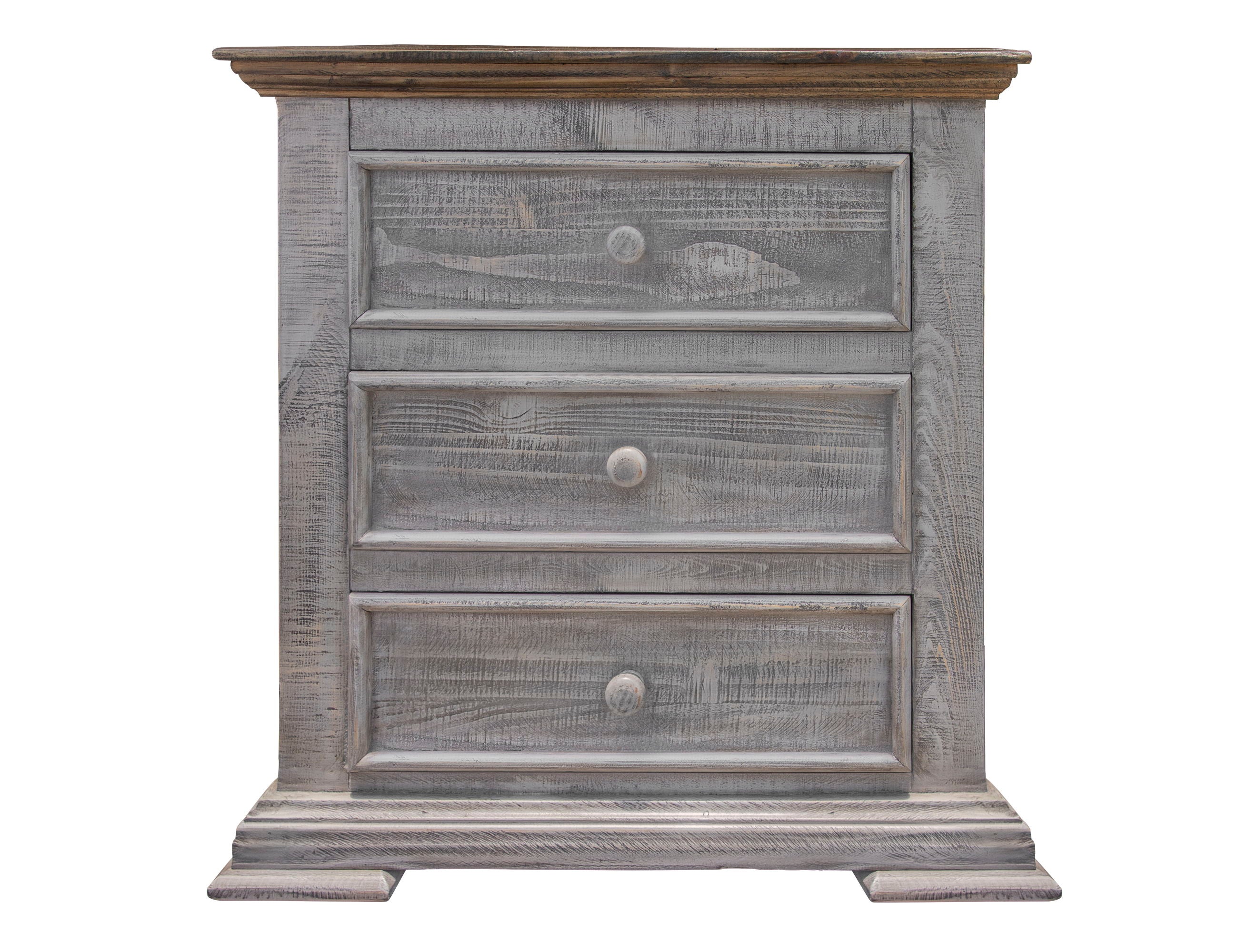 Catalina - Nightstand - Weathered Gray - Premium Accent Nightstands from International Furniture Direct - Just $592.50! Shop now at brett interiors