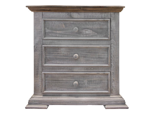Catalina - Nightstand - Weathered Gray - Premium Accent Nightstands from International Furniture Direct - Just $592.50! Shop now at brett interiors