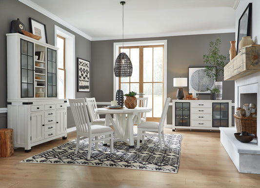 Harper Springs - Dining Side Chair With Upholstered Seat (Set of 2) - Silo White - Premium Chair Sets from Magnussen Furniture - Just $515! Shop now at brett interiors