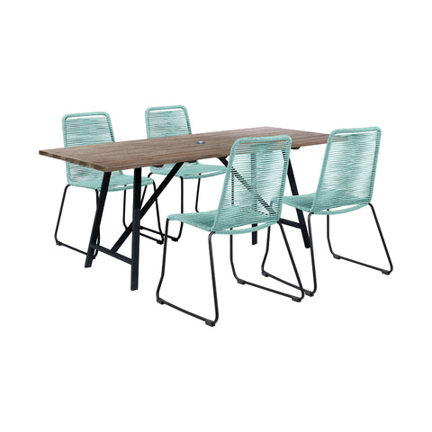 Frinton And Shasta - Dining Set - Premium 5 Piece Outdoor Sets from Armen Living - Just $2252.50! Shop now at brett interiors