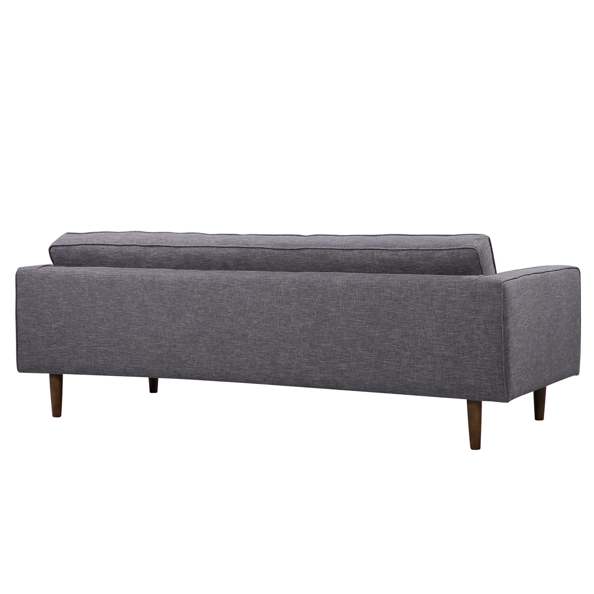 Element - Mid-Century Modern Sofa - Dark Gray / Walnut - Premium Stationary Sofas from Armen Living - Just $1455! Shop now at brett interiors