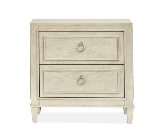 Sheridan - Drawer Nightstand - Limestone - Premium Accent Nightstands from Magnussen Furniture - Just $589! Shop now at brett interiors