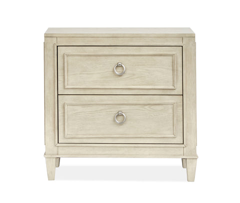 Sheridan - Drawer Nightstand - Limestone - Premium Accent Nightstands from Magnussen Furniture - Just $589! Shop now at brett interiors