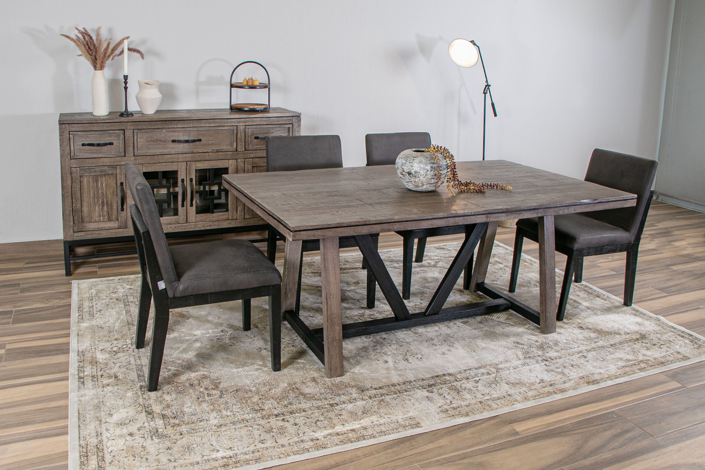 Blacksmith - Upholstered Chair - Oil Black - Premium Side Chairs from International Furniture Direct - Just $412.50! Shop now at brett interiors