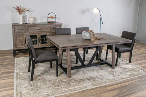 Blacksmith - Upholstered Chair - Oil Black - Premium Side Chairs from International Furniture Direct - Just $412.50! Shop now at brett interiors