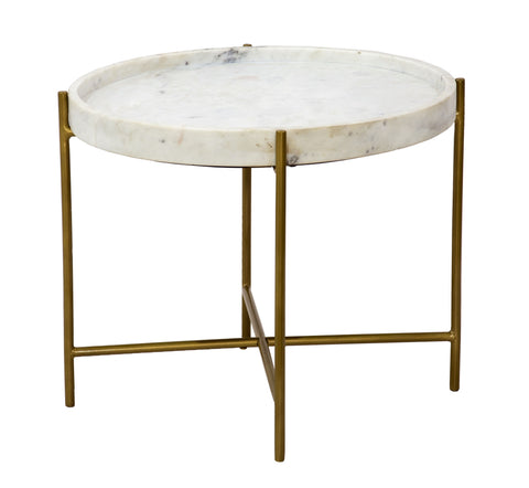 Diane - Accent Table - Katelyn White / Gold - Premium Accent Tables from Coast2Coast Home - Just $907.50! Shop now at brett interiors