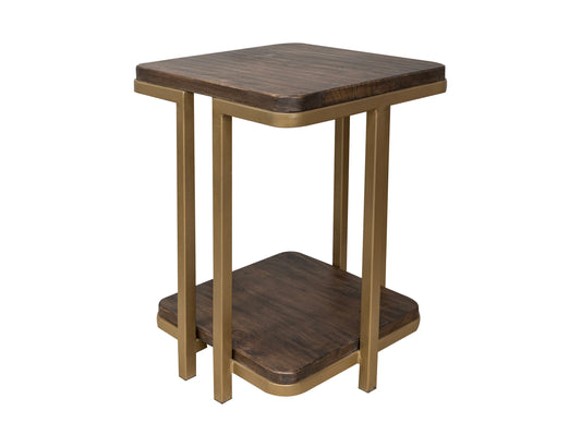 Onix - Chairside Table - Mahogany Brown - Premium Chair Side Tables from International Furniture Direct - Just $337.50! Shop now at brett interiors