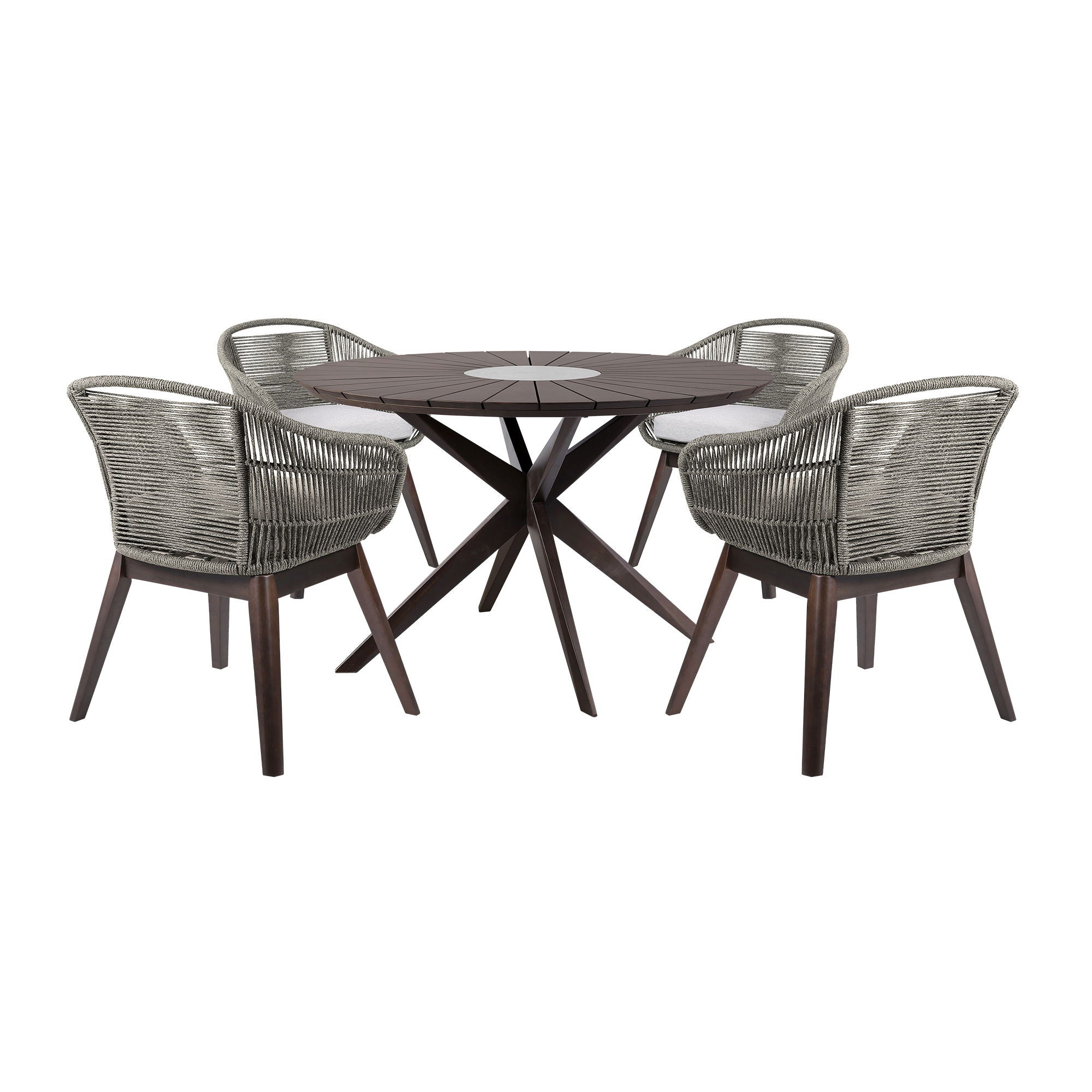 Oasis Tutti Frutti - Outdoor Patio Round Dining Set - Premium 5 Piece Outdoor Sets from Armen Living - Just $3470! Shop now at brett interiors