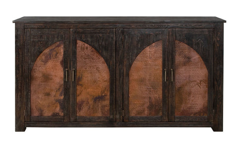 Blackburn - 4 Doors Console - Charred Brown - Premium TV Stands from International Furniture Direct - Just $1497.50! Shop now at brett interiors