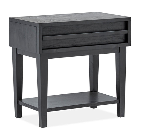 Lindon - Dark Open Nightstand - Belgian Wheat - Premium Accent Nightstands from Magnussen Furniture - Just $487.50! Shop now at brett interiors