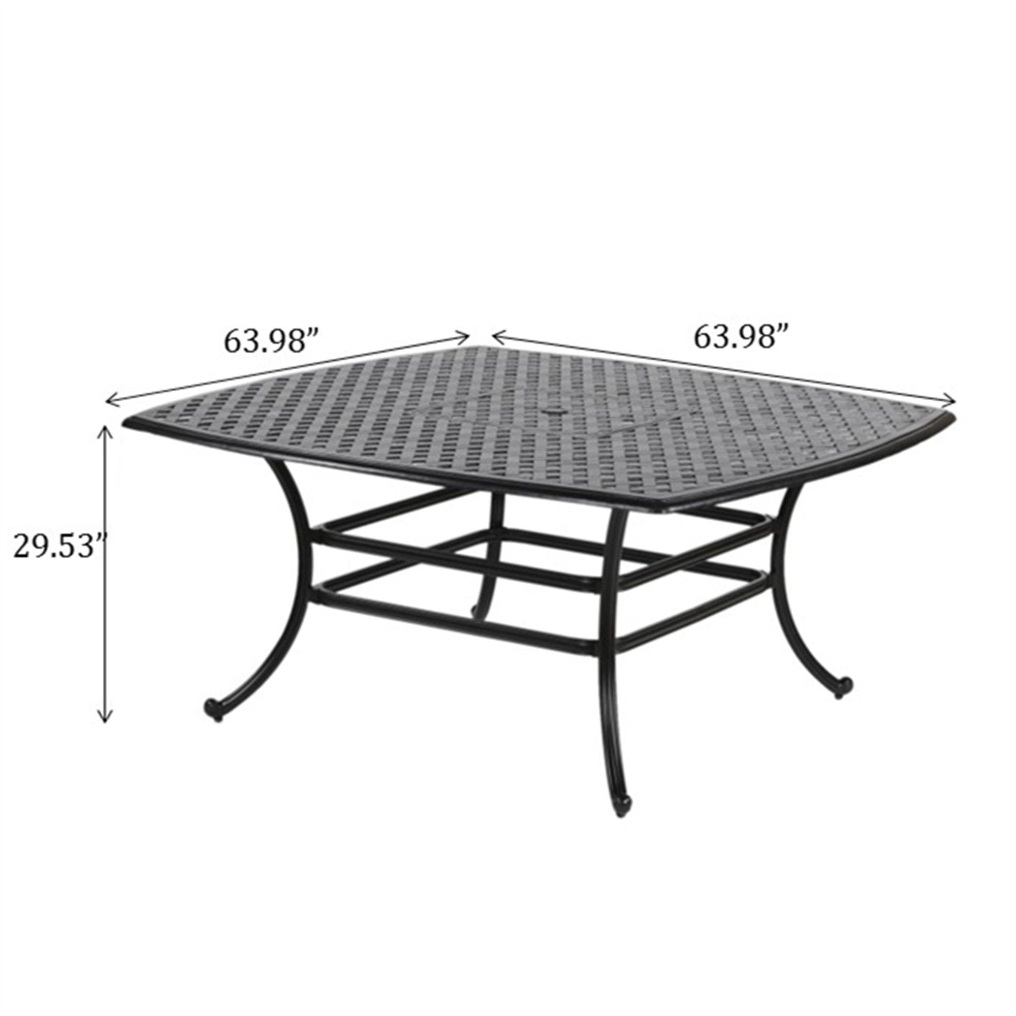 64" Square Dining Table - Dark Lava Bronze - Premium Dining Tables from Gather Craft - Just $1496! Shop now at brett interiors