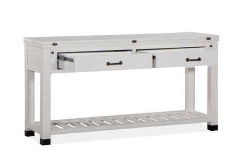 Harper Springs - Flip Top Sofa Table - Silo White - Premium Sofa Tables from Magnussen Furniture - Just $875! Shop now at brett interiors