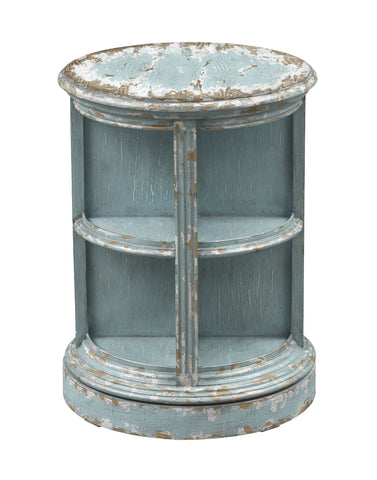 Skylar - Swivel Accent Table - Burton Aged Blue / Tan - Premium Accent Tables from Coast2Coast Home - Just $1567.50! Shop now at brett interiors