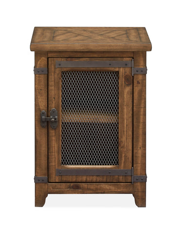 Chesterfield - Chairside End Table - Farmhouse Timber - Premium Chair Side Tables from Magnussen Furniture - Just $625! Shop now at brett interiors