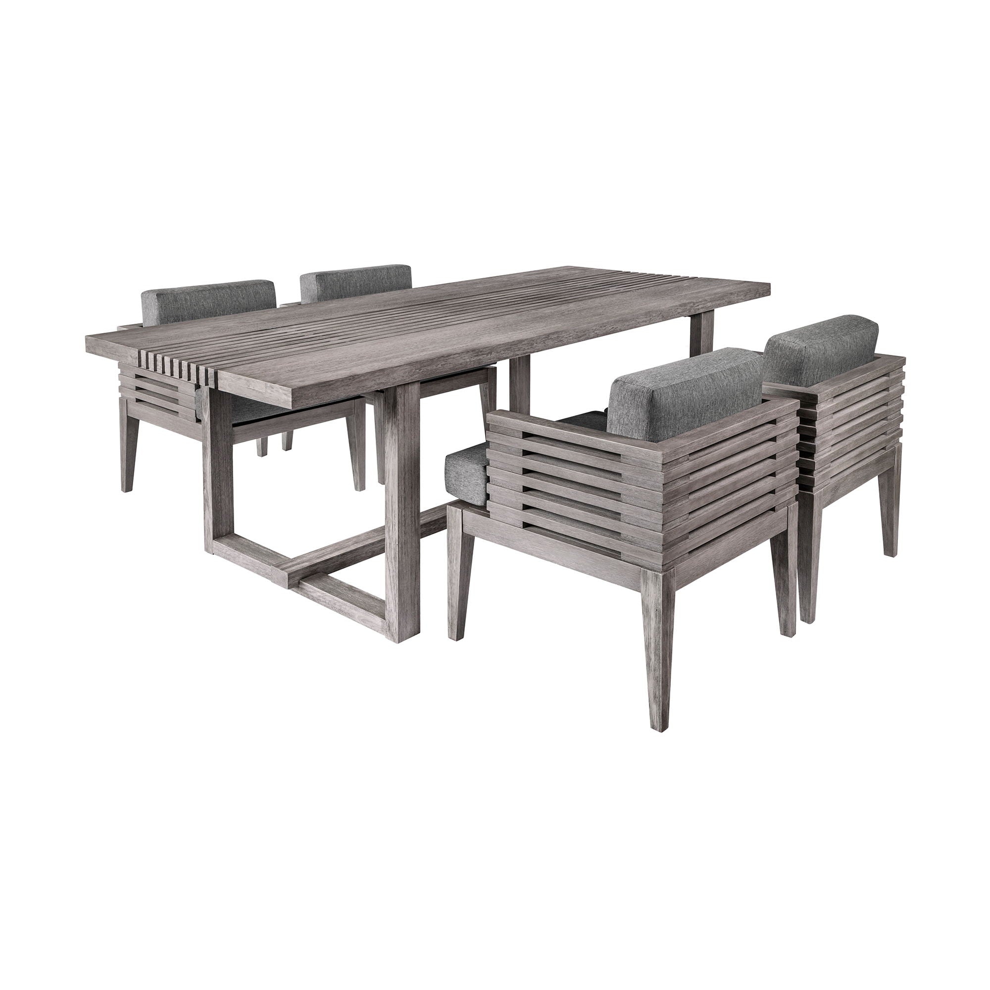 Vivid - Outdoor Patio Dining Set - Premium 5 Piece Outdoor Sets from Armen Living - Just $5450! Shop now at brett interiors