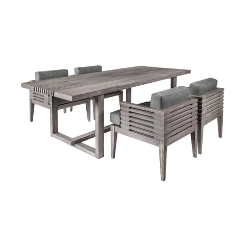 Vivid - Outdoor Patio Dining Set - Premium 5 Piece Outdoor Sets from Armen Living - Just $5450! Shop now at brett interiors