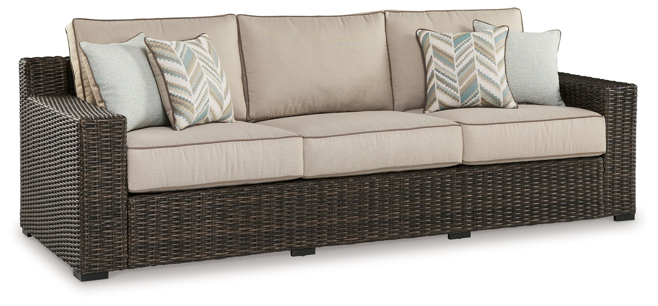 Coastline Bay - Brown - Sofa With Cushion - Premium Sofas from Signature Design by Ashley® - Just $1800.63! Shop now at brett interiors