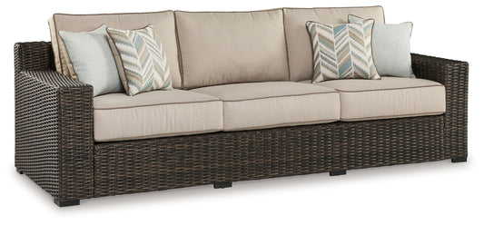 Coastline Bay - Brown - Sofa With Cushion - Premium Sofas from Signature Design by Ashley® - Just $1800.63! Shop now at brett interiors