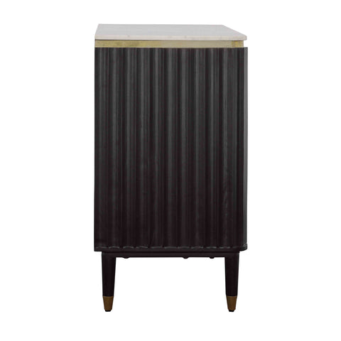 Carlyle - Two Door Bar Cabinet - Black / Gold - Premium Wine Cabinets from Coast2Coast Home - Just $3300! Shop now at brett interiors