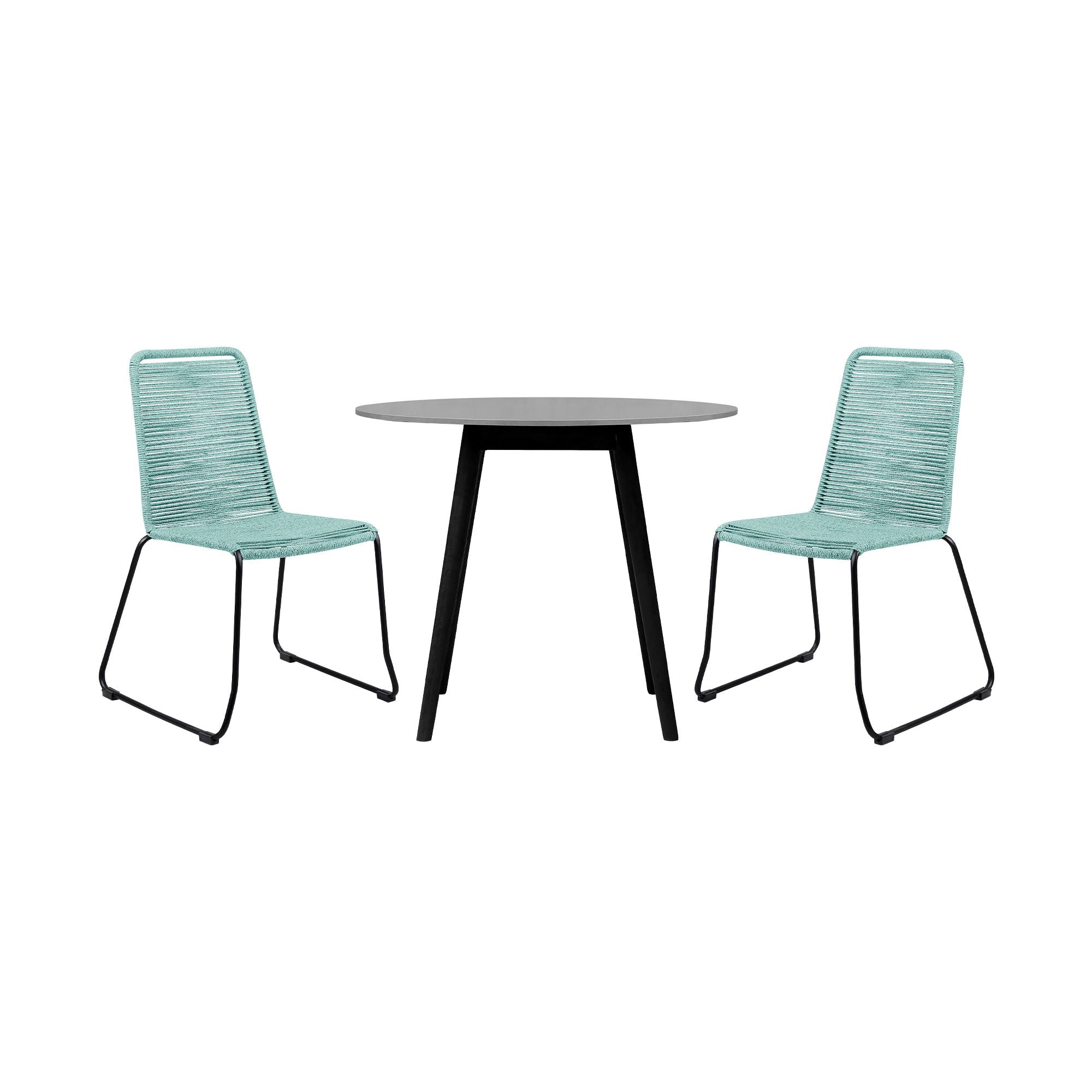 Kylie And Shasta - Outdoor Patio Dining Set - Premium 3 Piece Outdoor Sets from Armen Living - Just $1245! Shop now at brett interiors