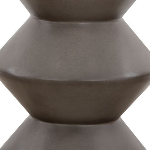 Lizzie - Concrete Indoor / Outdoor Accent Stool End Table - Gray - Premium End Tables from Armen Living - Just $192.50! Shop now at brett interiors
