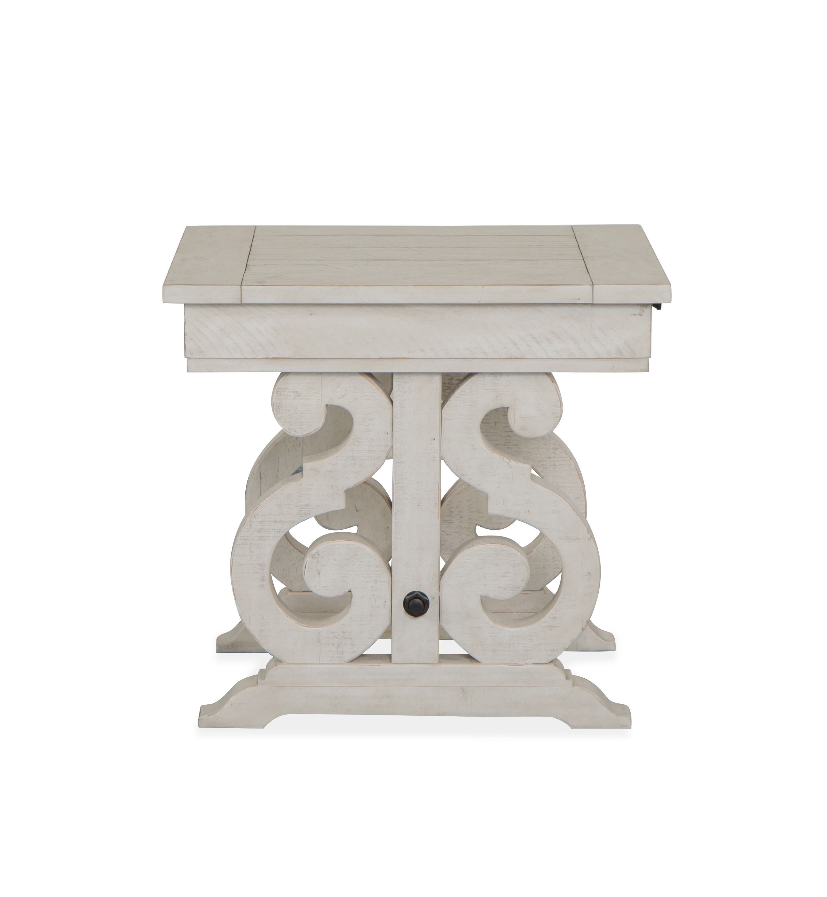Bronwyn - Rectangular End Table - Alabaster - Premium End Tables from Magnussen Furniture - Just $519! Shop now at brett interiors