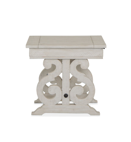 Bronwyn - Rectangular End Table - Alabaster - Premium End Tables from Magnussen Furniture - Just $519! Shop now at brett interiors