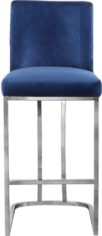 Heidi - Stool with Chrome Legs - Premium Adjustable Height from Meridian Furniture - Just $312.50! Shop now at brett interiors
