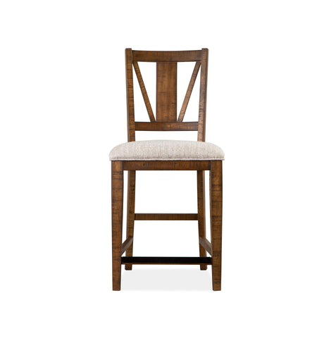 Bay Creek - Counter Chair With Upholstered Seat (Set of 2) - Toasted Nutmeg - Premium Chair Sets from Magnussen Furniture - Just $605! Shop now at brett interiors
