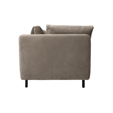 Serenity - 79" Fabric Sofa With Black Metal Legs - Premium Stationary Sofas from Armen Living - Just $1752.50! Shop now at brett interiors