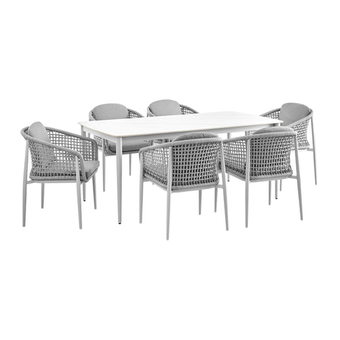 Rhodes - Outdoor Patio Dining Set - Premium 5 Piece Outdoor Sets from Armen Living - Just $4190! Shop now at brett interiors