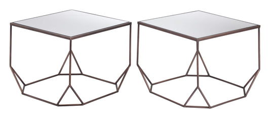Arzon - Coffee Table Set - Bronze - Premium Table Sets from Zuo Modern - Just $925! Shop now at brett interiors