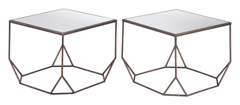 Arzon - Coffee Table Set - Bronze - Premium Table Sets from Zuo Modern - Just $925! Shop now at brett interiors